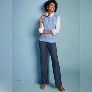 Talbots collection women’s size 8 denim colored‎ boot cut pants